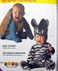 7861 TOM ARMA ZEBRA, TURTLE SWEET COSTUME PATTERN 2,3,4